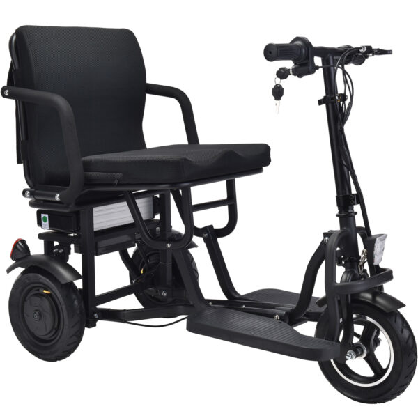 MotoTec Folding Mobility Electric Trike 48v 700w Dual Motor Lithium Black - Image 6