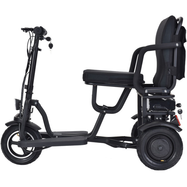 MotoTec Folding Mobility Electric Trike 48v 700w Dual Motor Lithium Black - Image 7