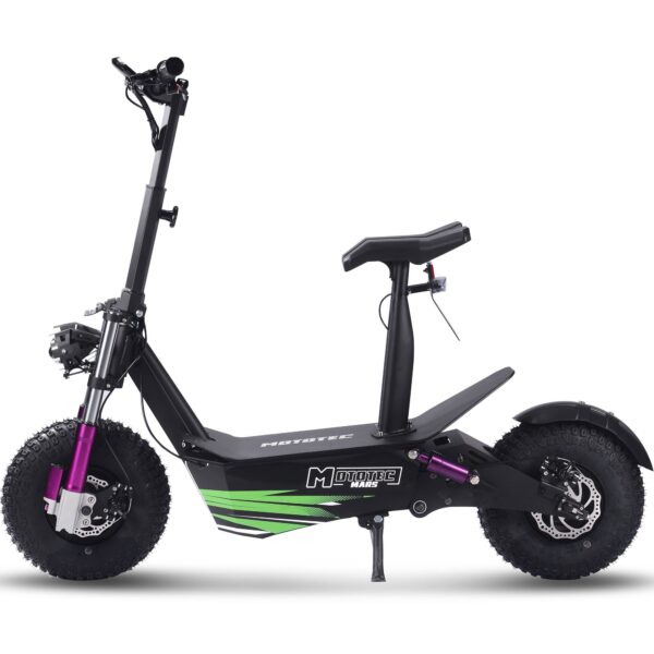 MotoTec Mars 48v 2500w Electric Scooter Black - Image 3