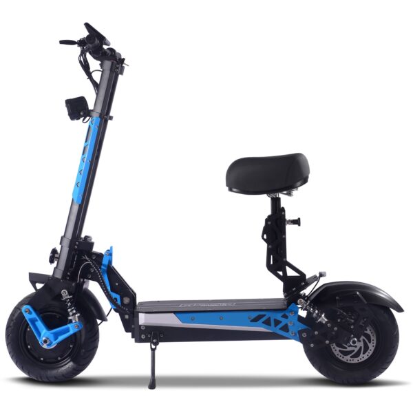 MotoTec Switchblade 60v 4000w Lithium Electric Scooter Blue - Image 6