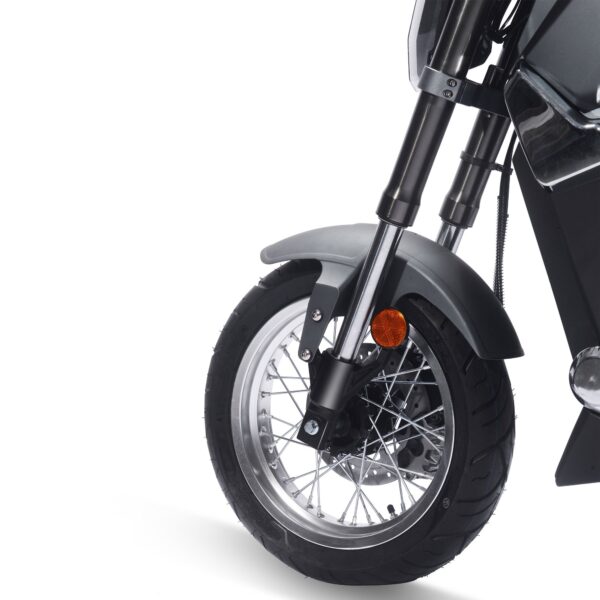 MotoTec Typhoon 72v 30ah 3000w Lithium Electric Scooter Gray - Image 11