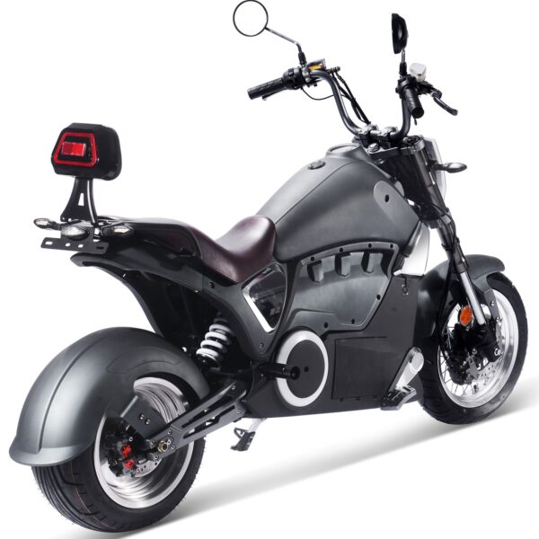 MotoTec Typhoon 72v 30ah 3000w Lithium Electric Scooter Gray - Image 5