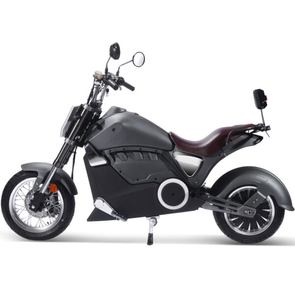 MotoTec Typhoon 72v 30ah 3000w Lithium Electric Scooter Gray - Image 6