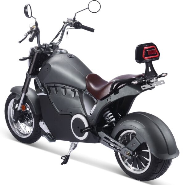 MotoTec Typhoon 72v 30ah 3000w Lithium Electric Scooter Gray - Image 7