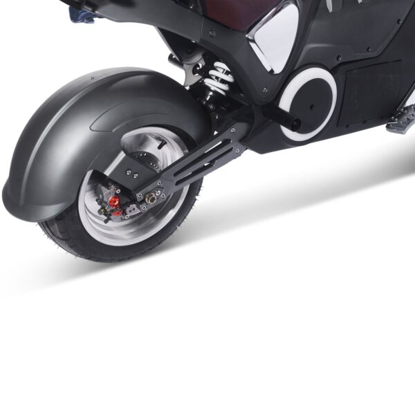 MotoTec Typhoon 72v 30ah 3000w Lithium Electric Scooter Gray - Image 8