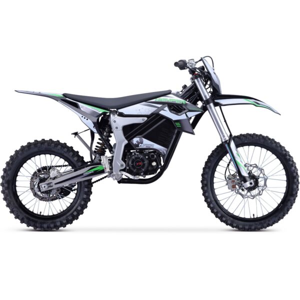 MotoTec Venom 72v 12000w Electric Dirt Bike White - Image 10