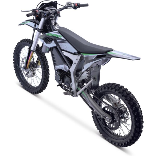 MotoTec Venom 72v 12000w Electric Dirt Bike White - Image 7