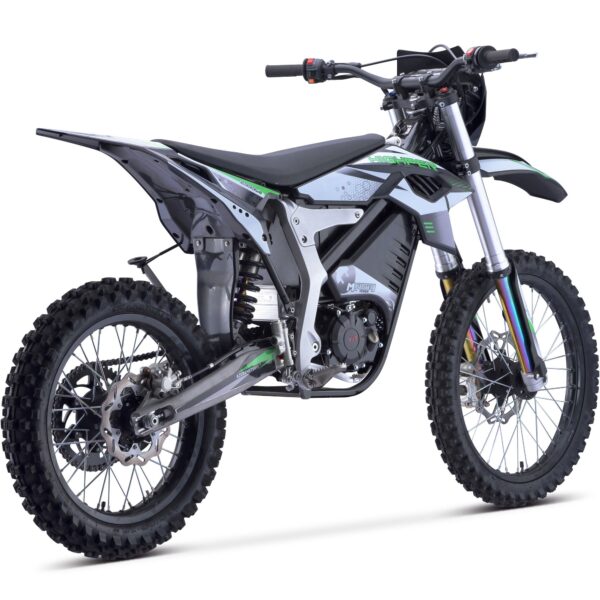 MotoTec Venom 72v 12000w Electric Dirt Bike White - Image 6