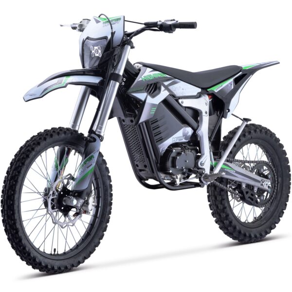 MotoTec Venom 72v 12000w Electric Dirt Bike White - Image 5