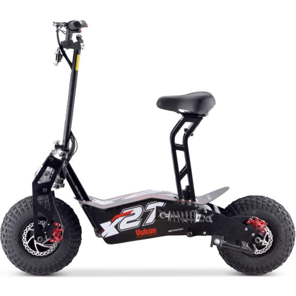 MotoTec Vulcan 48v 1600w Electric Scooter Black - Image 7