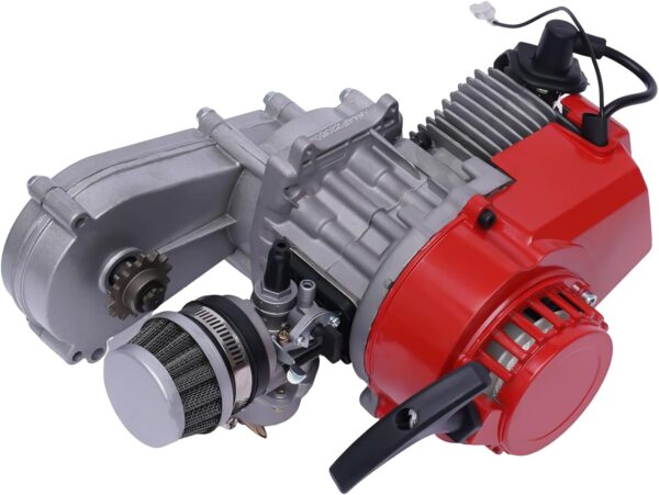 Motor Air-Cooled Engine for 49CC 2 Stroke Pocket Dirt Bike Mini Motocross ATV Scooter, with Handle and Cable - Image 7