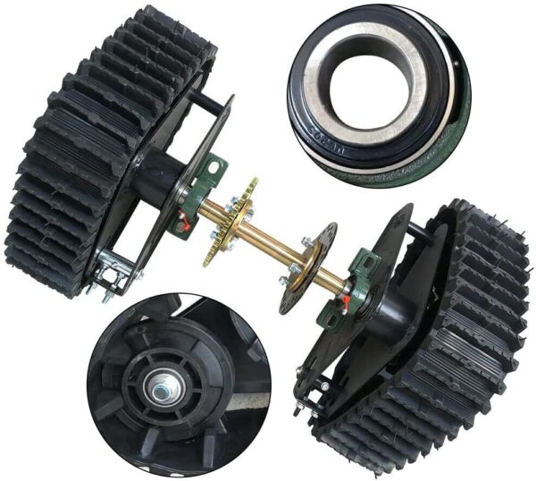 Track Assemly Pro Kits Go Kart UTV Buggy Quad Rear Axle Snowmobile Wheel ATV Snow Sand  (600m Axles A) - Image 2