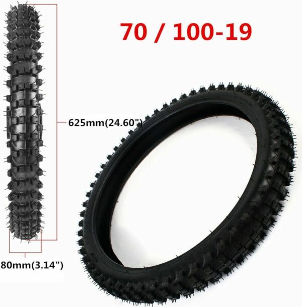 Front and Rear Tire Set 70/100x19 & 90/100x16 for Honda CR85R CRF110F KX100 KX - Image 3