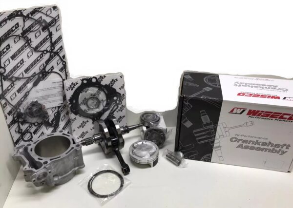 HONDA CRF 450R ENGINE REBUILD KIT, CYLINDER, WISECO PISTON, CRANKSHAFT 2002-2008