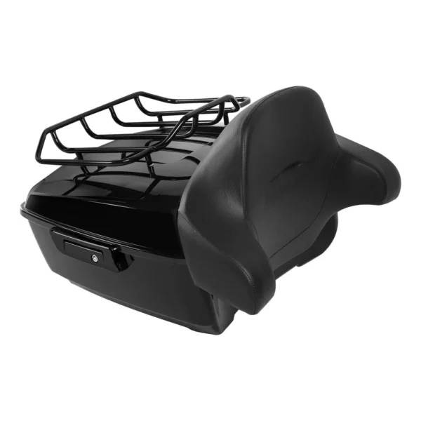 13.7" King Tour Pack with Wrap Around Backrest Pad & Top Luggage Rack Fit For Harley Touring '14-'24