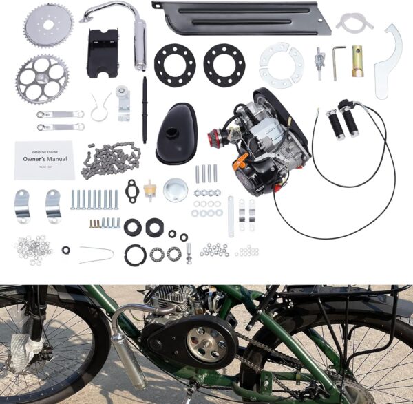 100CC 4-Stroke Bicycle Engine Kit Gasoline Motor Motorized Bike Engine Conversion Kit - Image 7